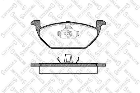 644 000-SX STELLOX Колодки тормозные дисковые передние комплект